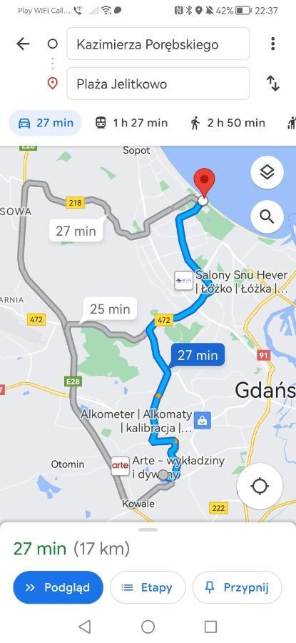 Апартаменты Przytulna Kawalerka Z Ogrodem Гданьск Экстерьер фото