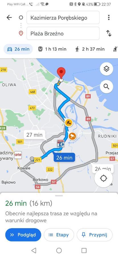 Апартаменты Przytulna Kawalerka Z Ogrodem Гданьск Экстерьер фото