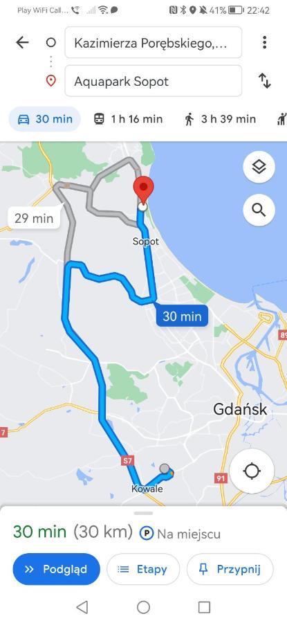 Апартаменты Przytulna Kawalerka Z Ogrodem Гданьск Экстерьер фото