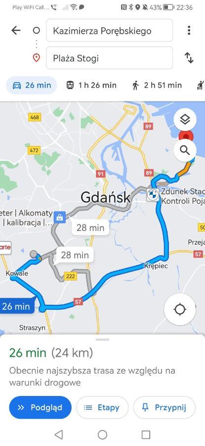 Апартаменты Przytulna Kawalerka Z Ogrodem Гданьск Экстерьер фото